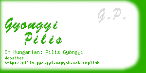 gyongyi pilis business card
